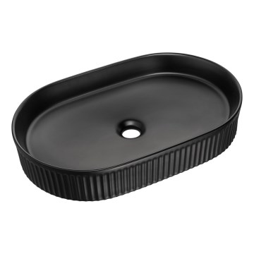 COMAD BEYOND 3 BLACK ( E-6531 ) - Aufsatzwaschbecken BEYOND 56x36 cm Keramik/matt schwarz