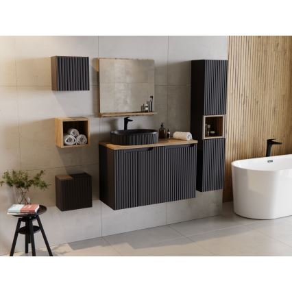 COMAD BEYOND 5 BLACK ( E-6564 ) - Aufsatzwaschbecken BEYOND 48x32,5 cm Keramik/matt schwarz