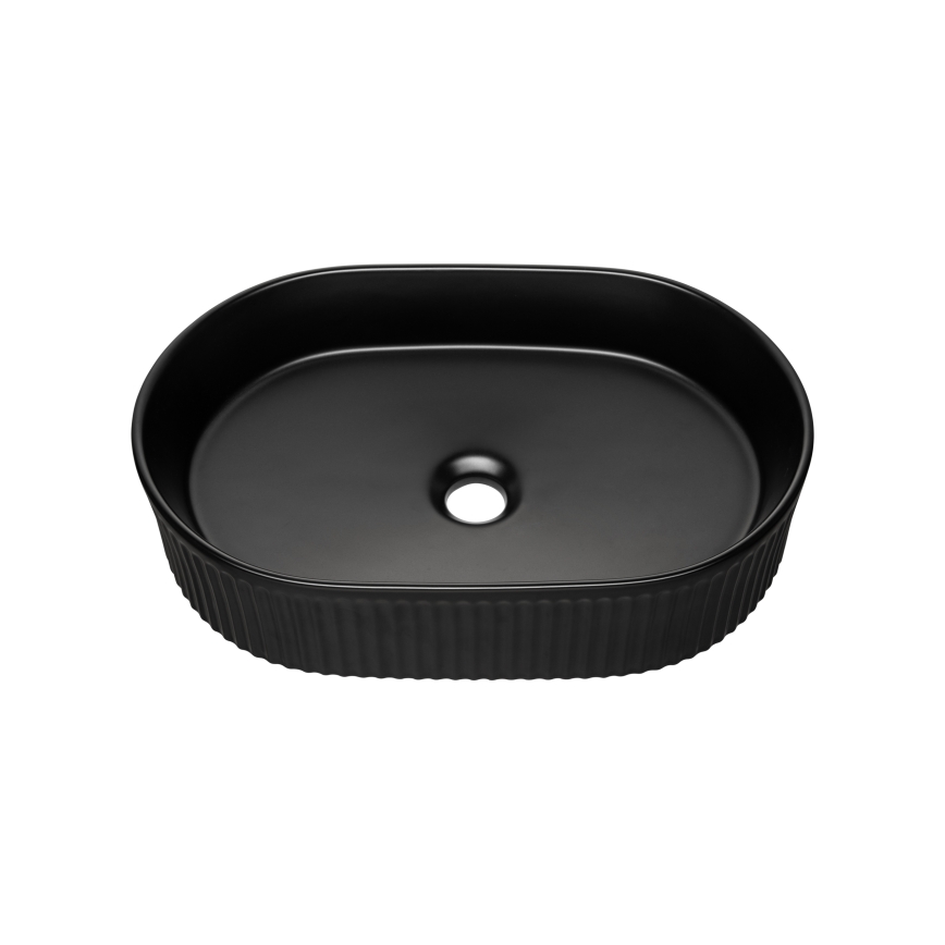 COMAD BEYOND 5 BLACK ( E-6564 ) - Aufsatzwaschbecken BEYOND 48x32,5 cm Keramik/matt schwarz