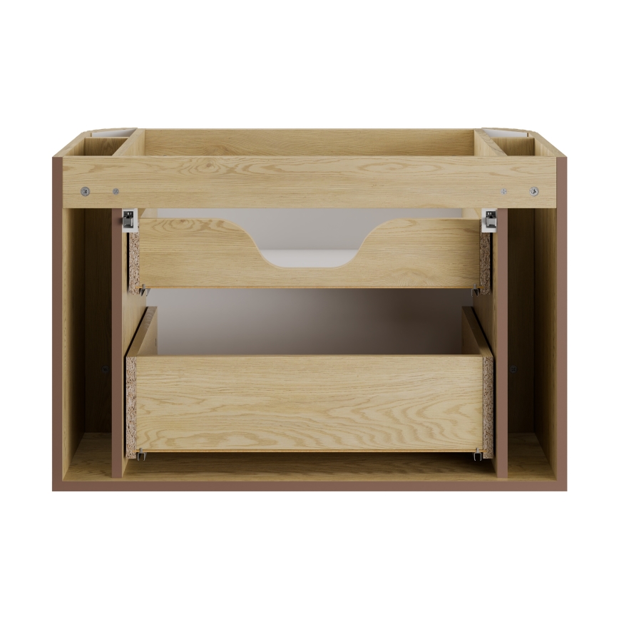 COMAD OVALIA CREMONA 82-80-46-2S - Waschbeckenunterschrank OVALIA 52x80 cm Cremona-Eiche