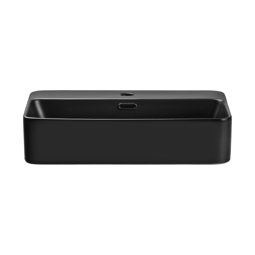 COMAD TRUST 2 BLACK ( E-6282 ) - Aufsatzwaschbecken TRUST 55x38 cm Keramik/matt schwarz