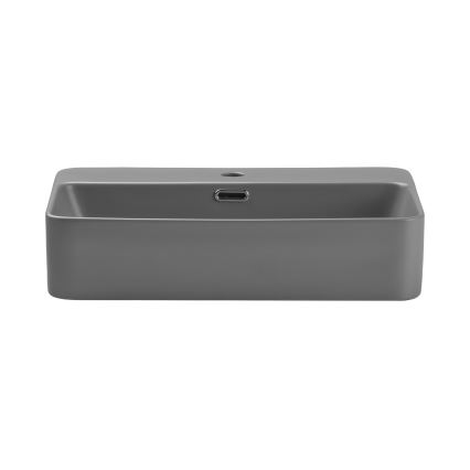 COMAD TRUST 2 MATT LIGHT GREY ( E-6282 ) - Aufsatzwaschbecken TRUST 55x38 cm Keramik/matt grau
