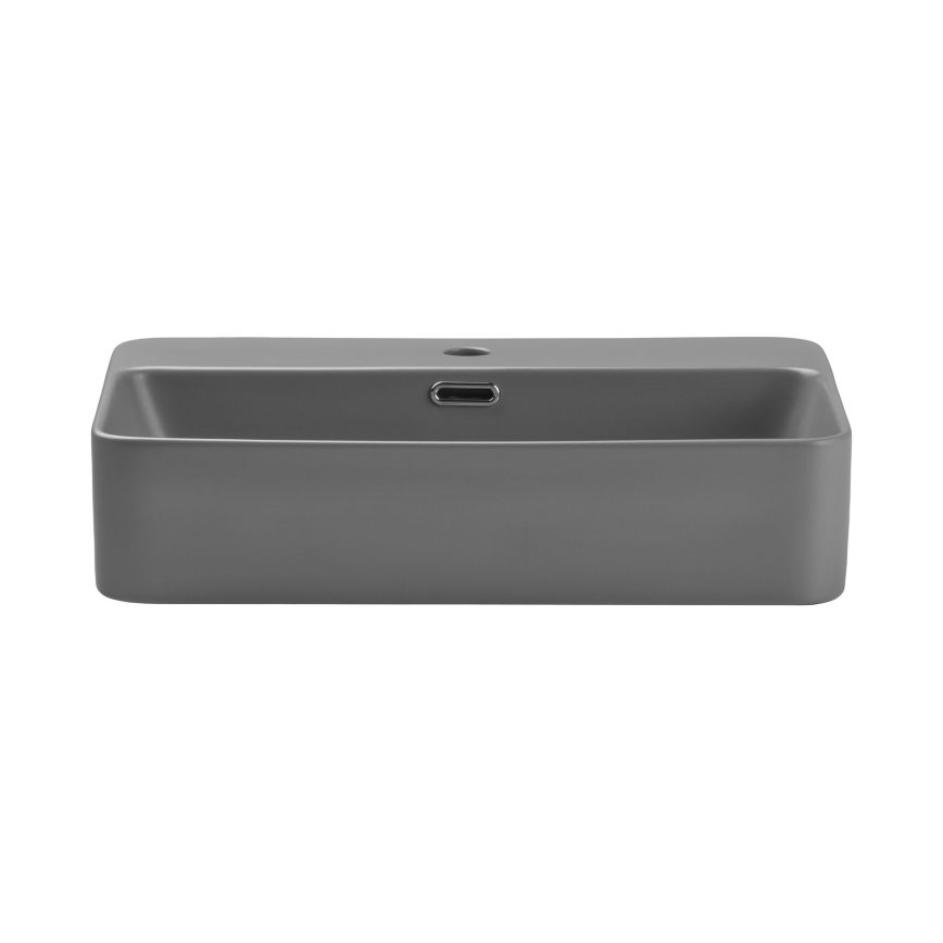COMAD TRUST 2 MATT LIGHT GREY ( E-6282 ) - Aufsatzwaschbecken TRUST 55x38 cm Keramik/matt grau