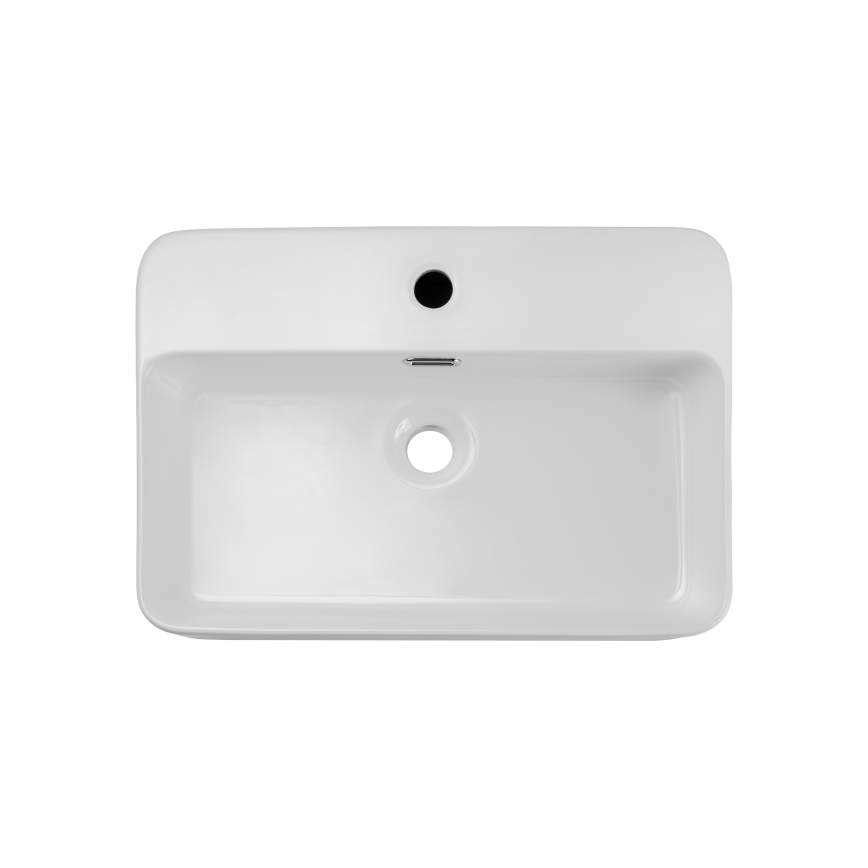 COMAD TRUST 2 WEIẞ ( E-6282 ) - Aufsatzwaschbecken TRUST 55x38 cm Keramik/glänzend weiß