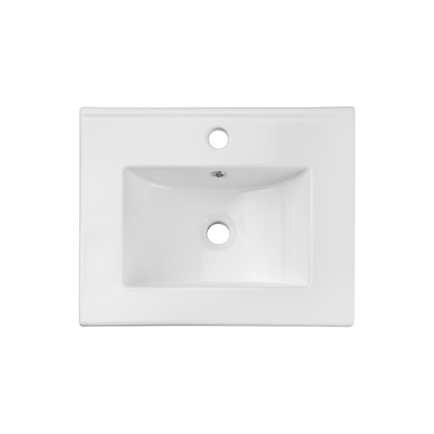 COMAD UM-2050RB DANCE 50 DP - Einbauwaschbecken DANCE 52x40 cm Keramik/mattweiß
