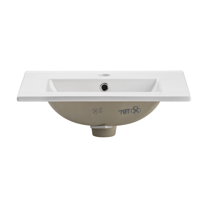 COMAD UM-2050RB DANCE 50 - Einbauwaschbecken DANCE 52x40 cm Keramik/glänzend weiß