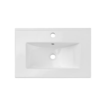COMAD UM-2060RB DANCE 60-DP - Einbauwaschbecken DANCE 62x40 cm Keramik/mattweiß