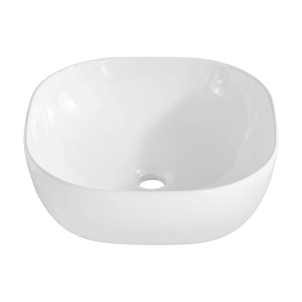 COMAD UM-6252 SMILE 40 DP - Aufsatzwaschbecken SMILE 41x41 cm Keramik/glänzend weiß