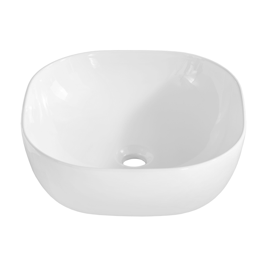 COMAD UM-6252 SMILE 40 DP - Aufsatzwaschbecken SMILE 41x41 cm Keramik/glänzend weiß