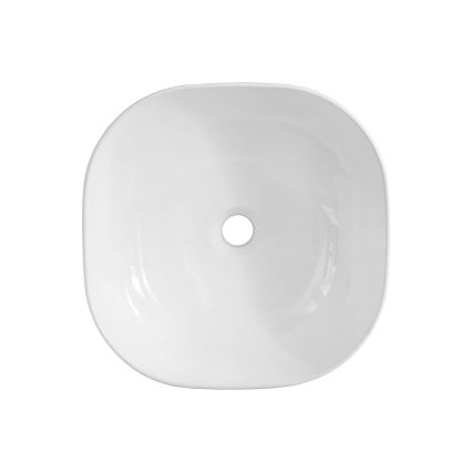 COMAD UM-6252 SMILE 40 DP - Aufsatzwaschbecken SMILE 41x41 cm Keramik/glänzend weiß