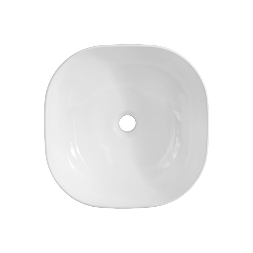 COMAD UM-6252 SMILE 40 DP - Aufsatzwaschbecken SMILE 41x41 cm Keramik/glänzend weiß