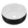 COMAD UM-6259 SIMPLE 8. - Aufsatzwaschbecken SIMPLE d 36 cm Keramik/mattweiß/matt schwarz