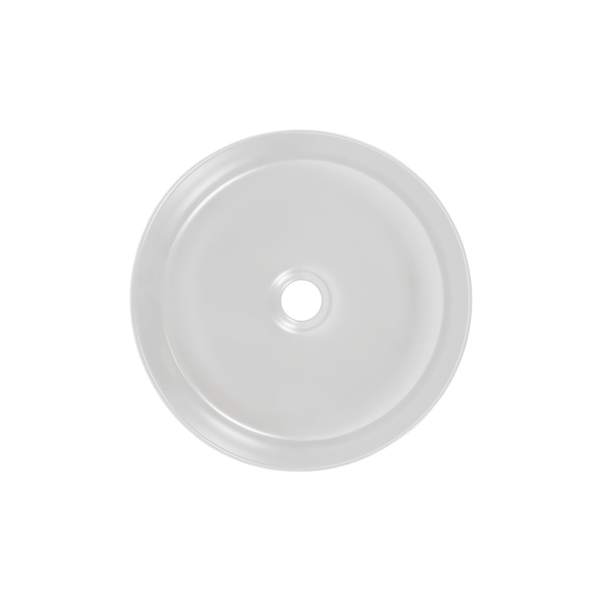 COMAD UM-6259 SIMPLE 8. - Aufsatzwaschbecken SIMPLE d 36 cm Keramik/mattweiß/matt schwarz