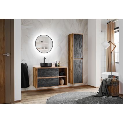 COMAD UM-6259 SIMPLE 8. - Aufsatzwaschbecken SIMPLE Ø 36 cm Keramik/mattweiß/mattschwarz