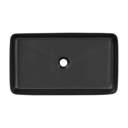 COMAD UM-6275 SLIM 60 BLACK DP - Aufsatzwaschbecken SLIM 61x34 cm Keramik/matt schwarz