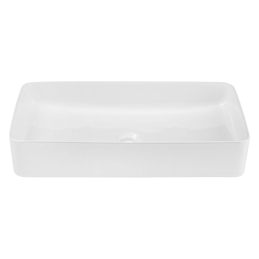 COMAD UM-6275 SLIM 60 WEISS DP - Aufsatzwaschbecken SLIM 61x34 cm Keramik/glänzend weiß
