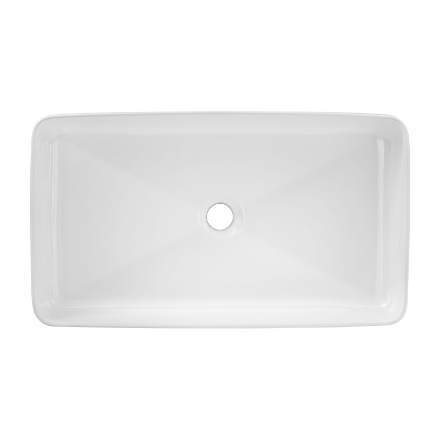 COMAD UM-6275 SLIM 60 WEIẞ DP - Aufsatzwaschbecken SLIM 61x34 cm Keramik/glänzend weiß