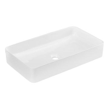 COMAD UM-6275 SLIM 60 WEIẞ DP - Aufsatzwaschbecken SLIM 61x34 cm Keramik/glänzend weiß
