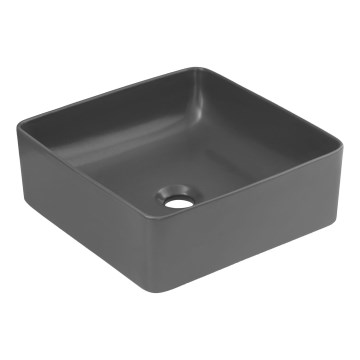 COMAD UM-6276 SLIM 40 GREY DP - Aufsatzwaschbecken SLIM 37x37 cm Keramik/matt grau