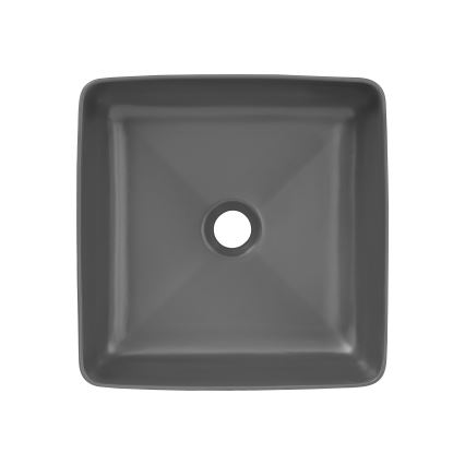COMAD UM-6276 SLIM 40 GREY DP - Aufsatzwaschbecken SLIM 37x37 cm Keramik/matt grau
