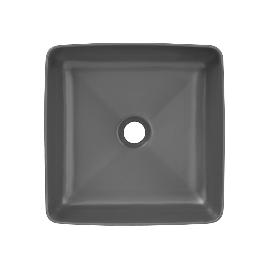 COMAD UM-6276 SLIM 40 GREY DP - Aufsatzwaschbecken SLIM 37x37 cm Keramik/matt grau