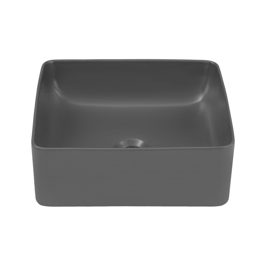 COMAD UM-6276 SLIM 40 GREY DP - Aufsatzwaschbecken SLIM 37x37 cm Keramik/matt grau