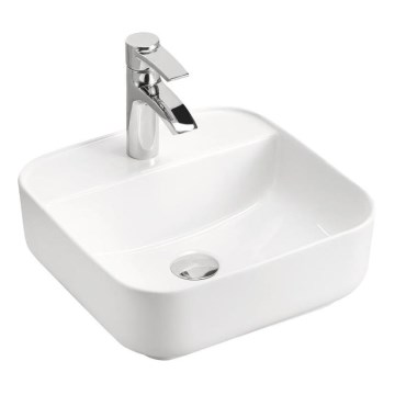 COMAD UM-6288 MAGIC 40 DP - Aufsatzwaschbecken MAGIC 40x40 cm Keramik/glänzend weiß