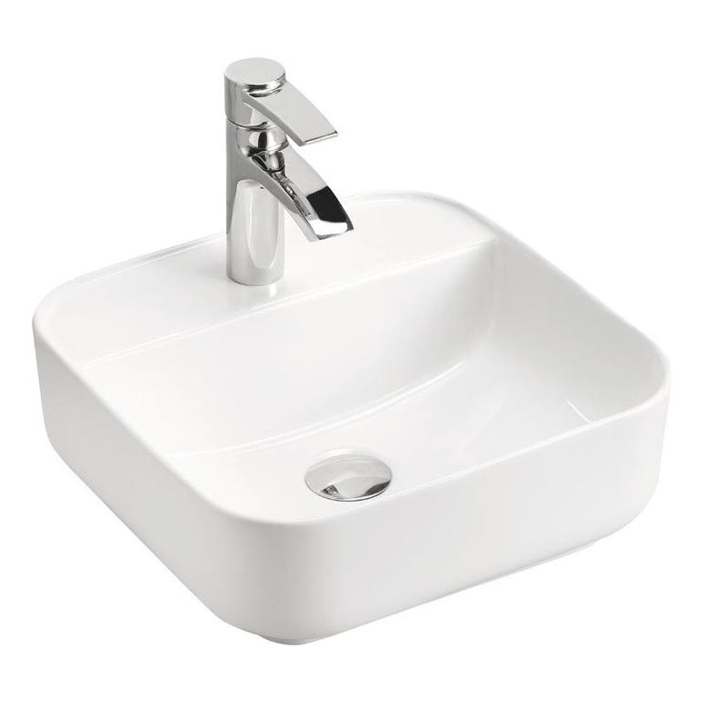 COMAD UM-6288 MAGIC 40 DP - Aufsatzwaschbecken MAGIC 40x40 cm Keramik/glänzend weiß