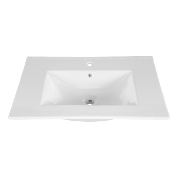 COMAD UM-CFP LAVA 80D - Einbauwaschbecken LAVA 81x46 cm Keramik/glänzend weiß