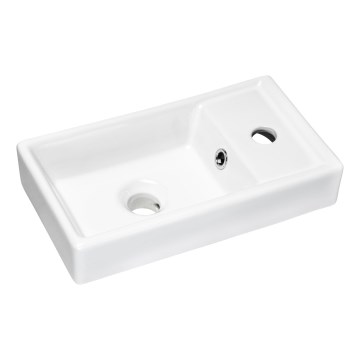 COMAD UM-VEDEA 40 - Aufsatzwaschbecken VEDEA 40x22 cm Keramik/glänzend weiß