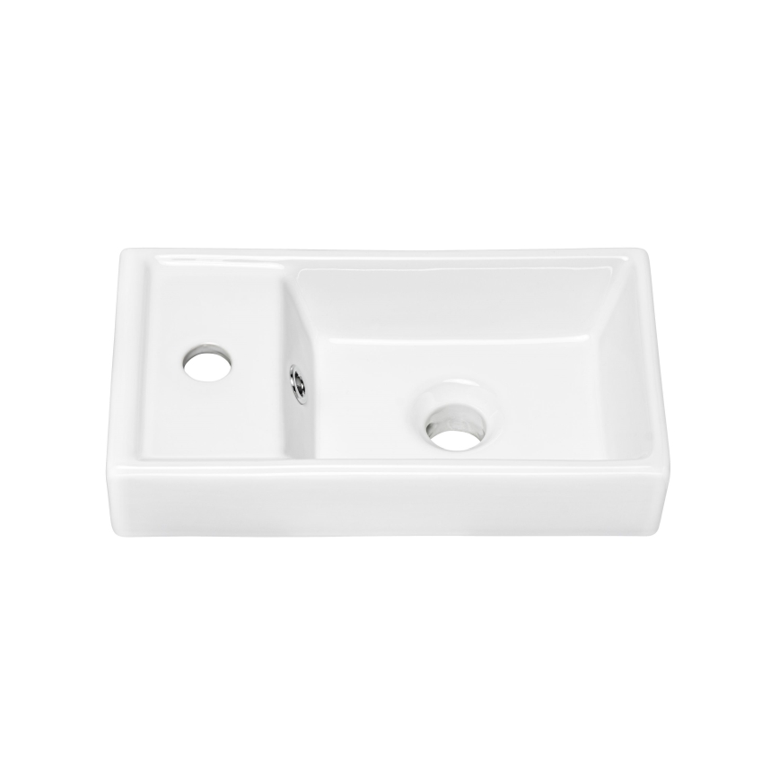 COMAD UM-VEDEA 40 - Aufsatzwaschbecken VEDEA 40x22 cm Keramik/glänzend weiß