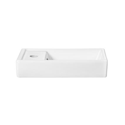 COMAD UM-VEDEA 40 - Aufsatzwaschbecken VEDEA 40x22 cm Keramik/glänzend weiß