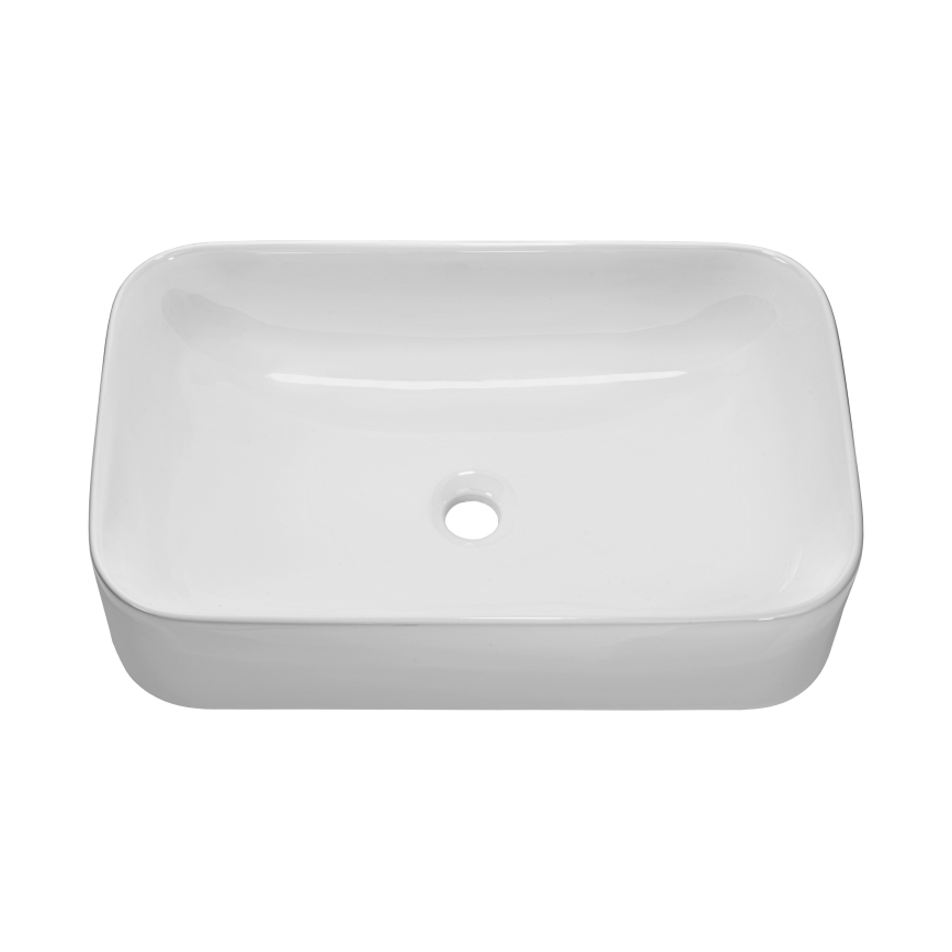 COMAD UN-KATI60-SW 7857B(60) - Aufsatzwaschbecken KATI 61x38 cm Keramik/glänzend weiß