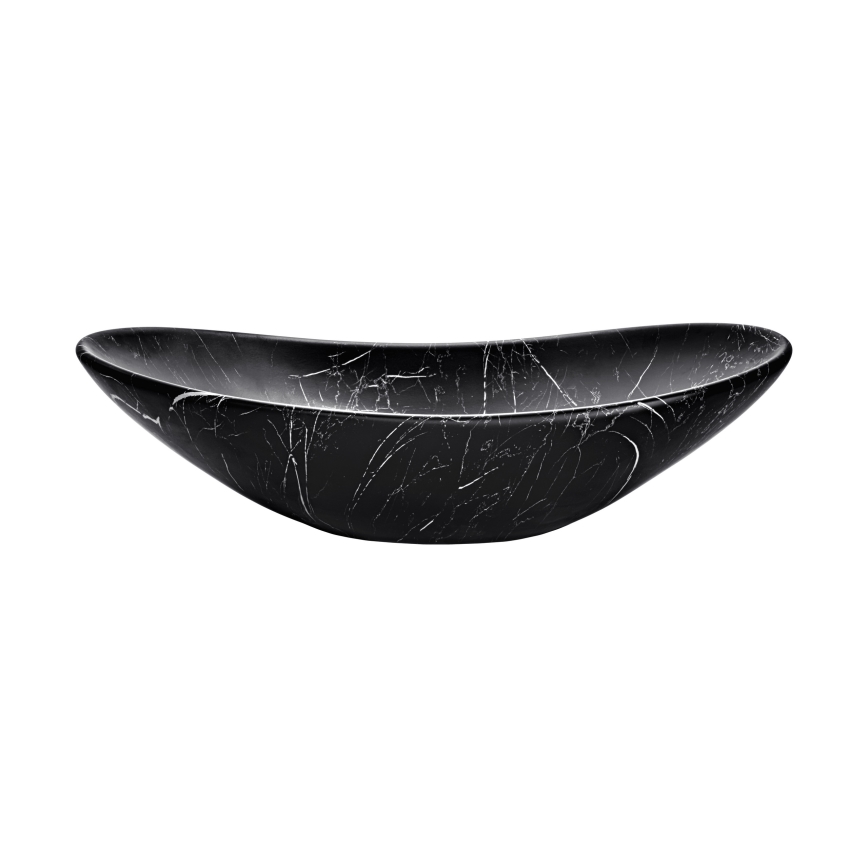 COMAD UN-LENA-MB2 - Aufsatzwaschbecken LENA 61,5x36 cm Keramik/matt schwarz