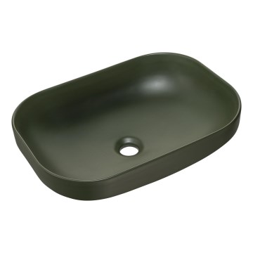COMAD UN-NELI-MFG - Aufsatzwaschbecken NELI 50,4x35,2 cm Keramik/matt grün