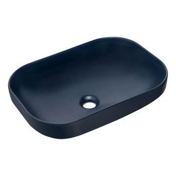 COMAD UN-NELI-MNB - Aufsatzwaschbecken NELI 50,4x35,2 cm Keramik/matt Marine blau