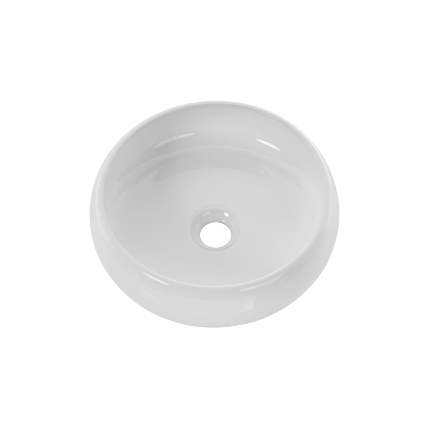COMAD UN-WIKI-SW - Aufsatzwaschbecken WIKI d 36 cm Keramik/glänzend weiß