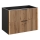 COMAD XILO BLACK WOTAN 82-80-D-2S - Waschtischunterschrank XILO 57×80,2 cm, schwarz/Wotan-Eiche