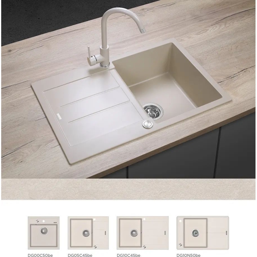Concept BDG3334BE - Spültischarmatur 33,5 cm Granit/Beige