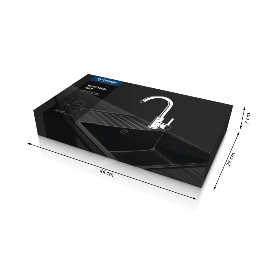 Concept BDG3334DG - Spültischarmatur 33,5 cm Granit/Dunkelgrau