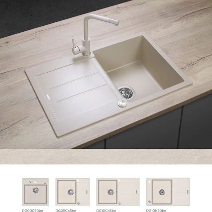 Concept BDG4327BE - Spültischarmatur 27,3 cm Granit/Beige