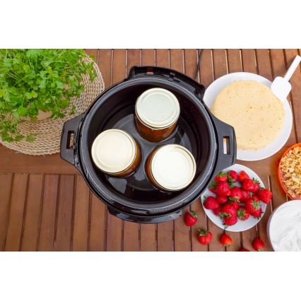 Concept CK8001 - Multifunktionaler elektrischer Schnellkochtopf 5,6 l, 1000 W/230 V, WLAN, Edelstahl