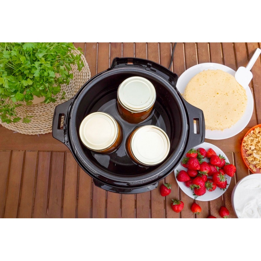 Concept CK8001 - Multifunktionaler elektrischer Schnellkochtopf 5,6 l, 1000 W/230 V, WLAN, Edelstahl