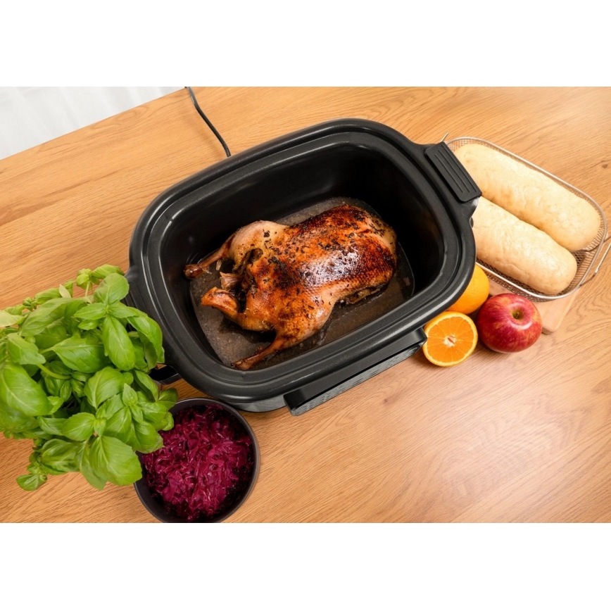 Concept CK9000 - Multifunktionaler elektrischer Kochtopf 6 l 10-in-1 1250W/230V Edelstahl