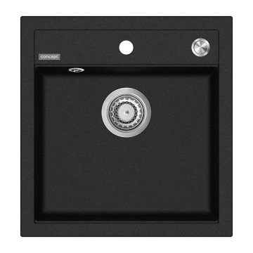 Concept DG00C50BC - Küchenspüle CUBIS 49x51 cm Granit/Schwarz