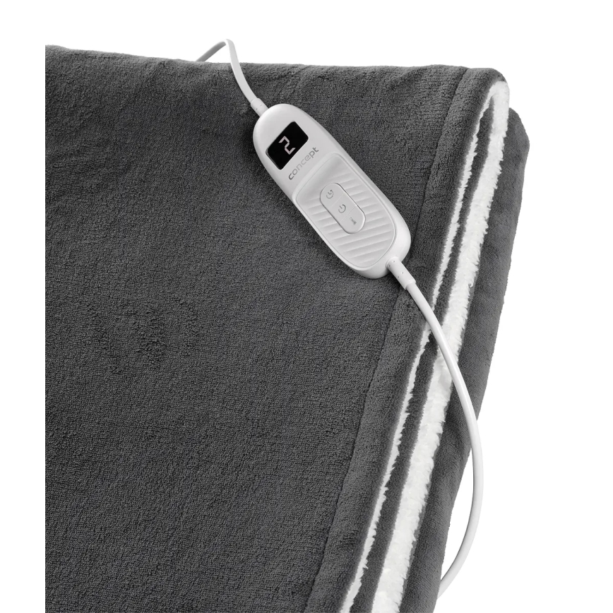 Concept DV7420 - Elektrische Heizdecke 160W/230V 180x130 cm grau/weiß