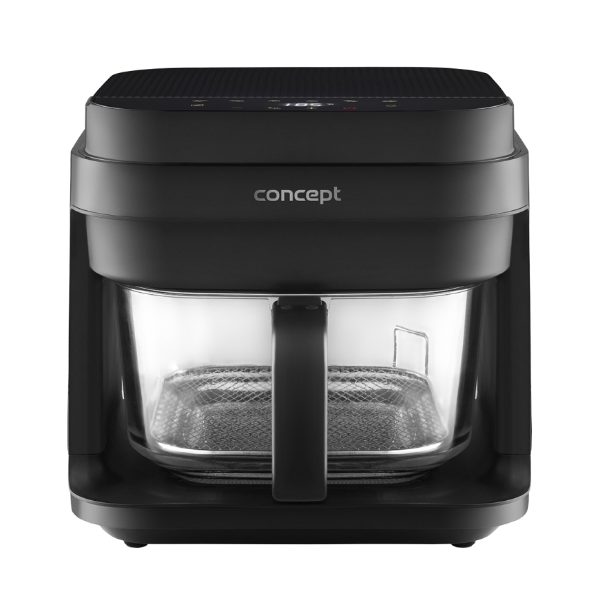 Concept FR5500 - Heißluftfritteuse GLASS & FAST 5,5 l 1200W/230V schwarz