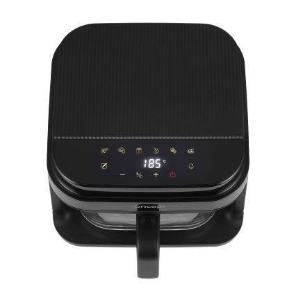 Concept FR5500 - Heißluftfritteuse GLASS & FAST 5,5 l 1200W/230V schwarz