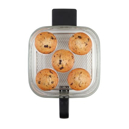 Concept FR5500 - Heißluftfritteuse GLASS & FAST 5,5 l 1200W/230V schwarz