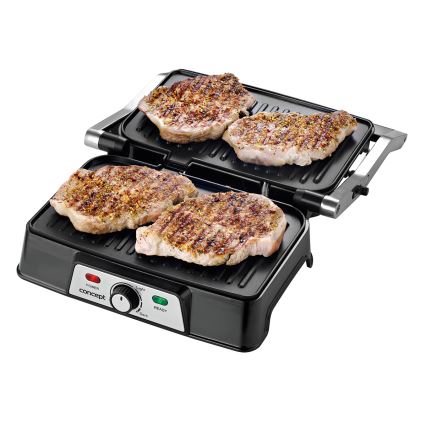 Concept ge2005 - Kontaktgrill 1500W/230V Edelstahl/schwarz